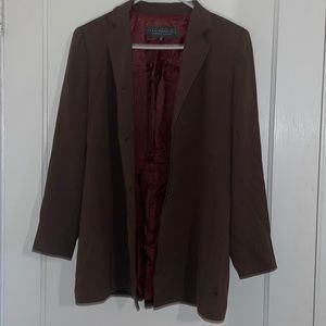Alex Garfield brown suit jacket